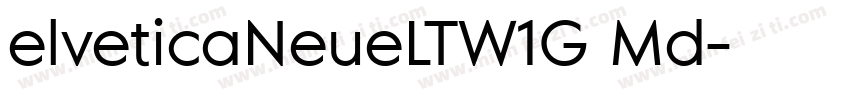 elveticaNeueLTW1G Md字体转换